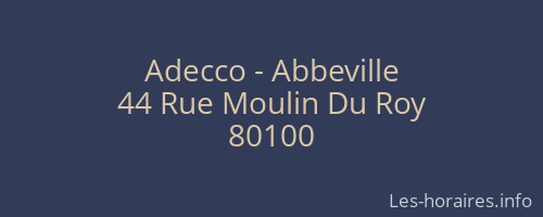 Adecco - Abbeville