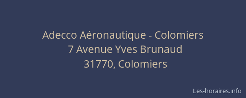 Adecco Aéronautique - Colomiers