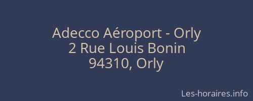 Adecco Aéroport - Orly