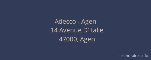 Adecco - Agen