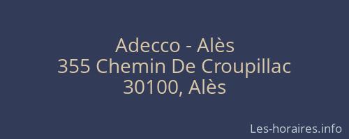 Adecco - Alès