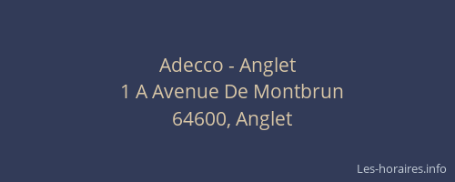 Adecco - Anglet