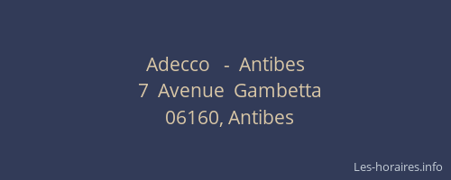 Adecco   -  Antibes