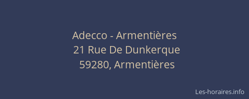 Adecco - Armentières