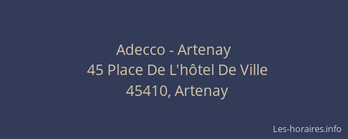 Adecco - Artenay