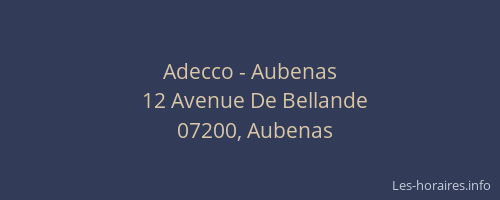 Adecco - Aubenas