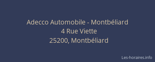 Adecco Automobile - Montbéliard