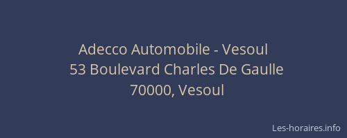 Adecco Automobile - Vesoul