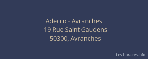 Adecco - Avranches