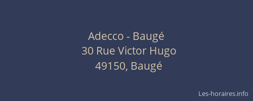 Adecco - Baugé