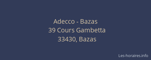 Adecco - Bazas