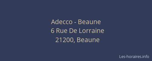 Adecco - Beaune