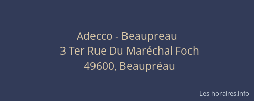 Adecco - Beaupreau