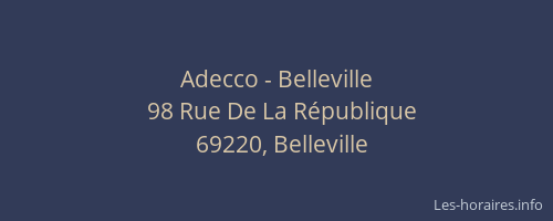 Adecco - Belleville