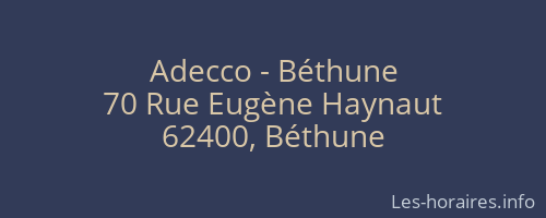 Adecco - Béthune