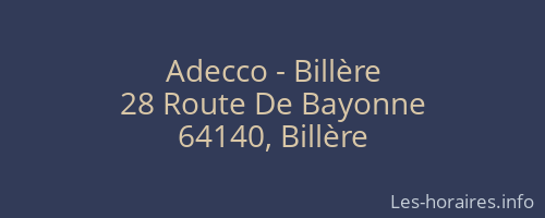 Adecco - Billère