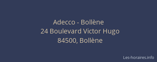 Adecco - Bollène