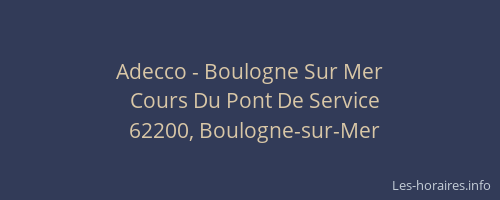 Adecco - Boulogne Sur Mer
