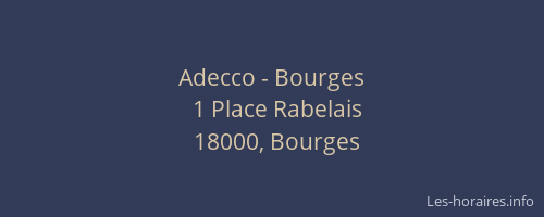 Adecco - Bourges