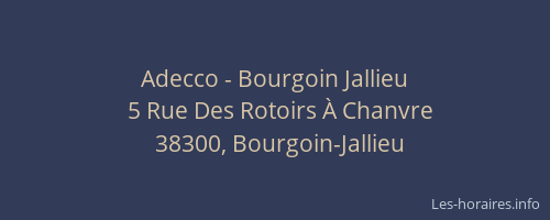 Adecco - Bourgoin Jallieu