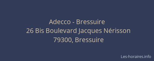 Adecco - Bressuire