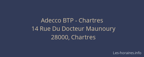 Adecco BTP - Chartres