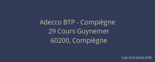 Adecco BTP - Compiègne