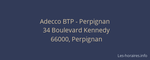 Adecco BTP - Perpignan