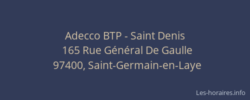 Adecco BTP - Saint Denis