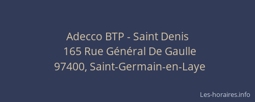 Adecco BTP - Saint Denis