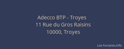 Adecco BTP - Troyes