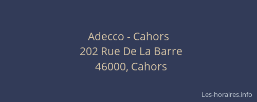 Adecco - Cahors