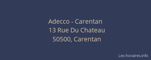 Adecco - Carentan
