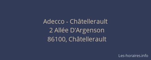 Adecco - Châtellerault