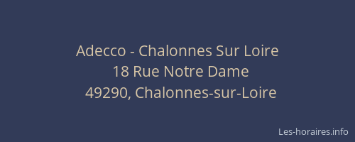 Adecco - Chalonnes Sur Loire
