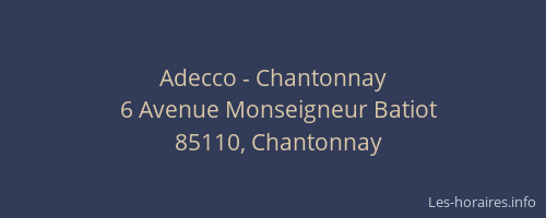 Adecco - Chantonnay