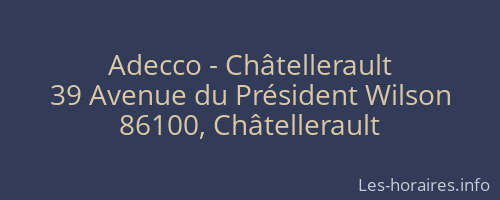 Adecco - Châtellerault