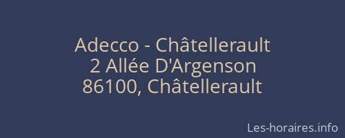 Adecco - Châtellerault