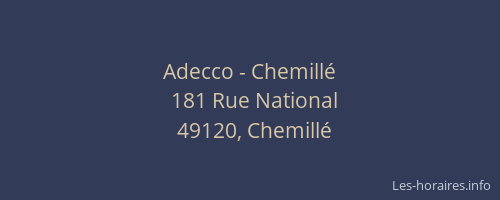 Adecco - Chemillé