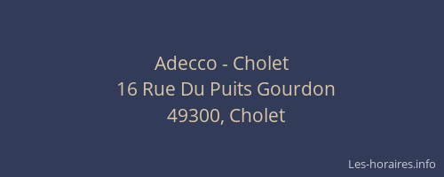 Adecco - Cholet