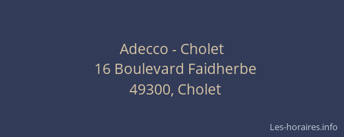 Adecco - Cholet