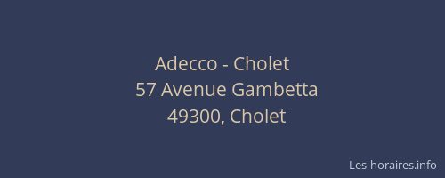Adecco - Cholet