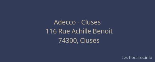 Adecco - Cluses