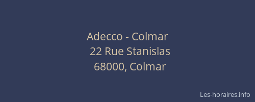 Adecco - Colmar