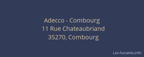 Adecco - Combourg