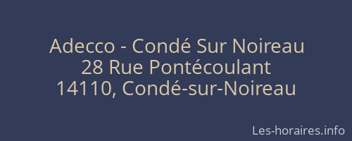 Adecco - Condé Sur Noireau
