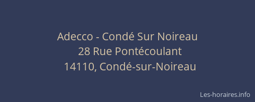 Adecco - Condé Sur Noireau