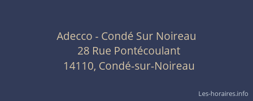 Adecco - Cond&eacute; Sur Noireau