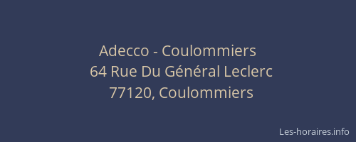 Adecco - Coulommiers