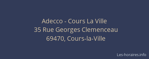 Adecco - Cours La Ville
